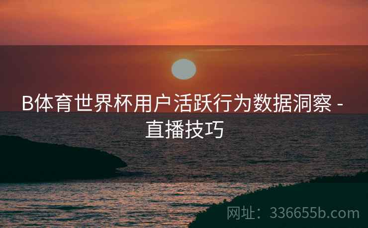 B体育世界杯用户活跃行为数据洞察 - 直播技巧